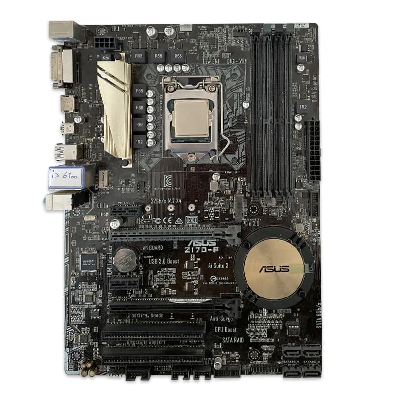 باندل ASUS Z170-P + Intel Core i3 6100 استوک