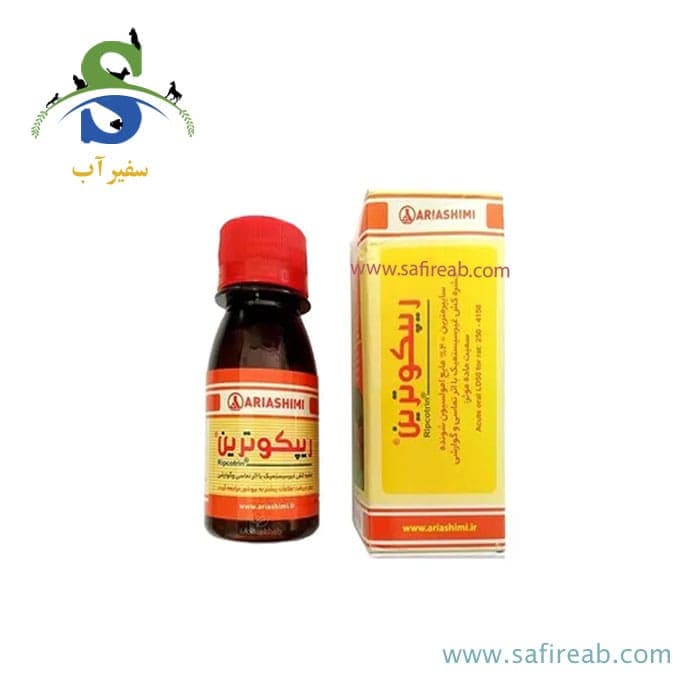 حشره کش سایپرمترین 40 درصد 60 سی سی آریاشیمی