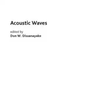 دانلود کتاب Acoustic Waves