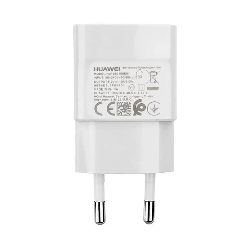 شارژر دیواری دو پین تک پورت 5W HUAWEI مدل HW-050100E01 – سفید – LY (گارانتی 6 ماهه شرکتی) — تصویر ۳