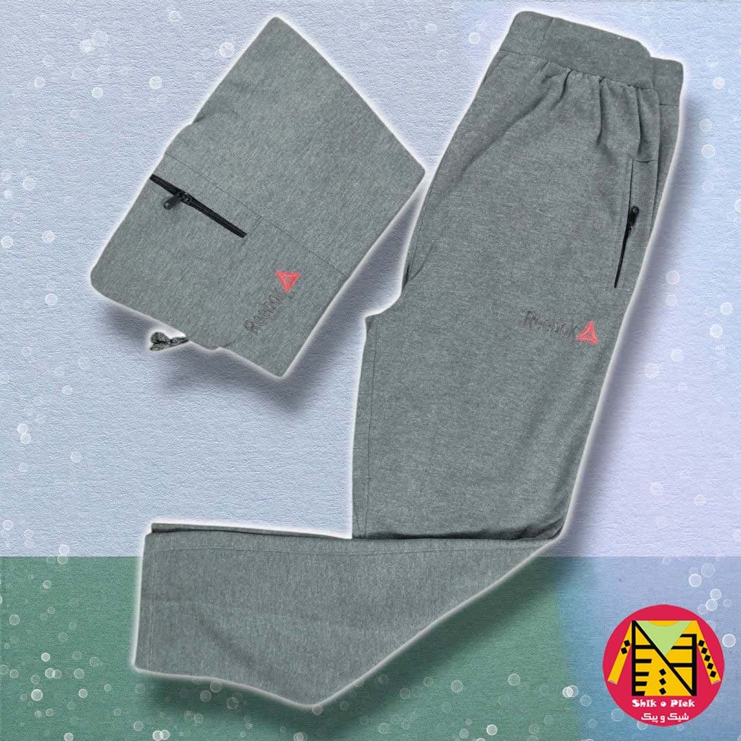 شلوار راحتی ملانژ گلدوزی Reebok سایز بزرگ اسپرت (3XL – 4XL – 5XL) — تصویر ۴