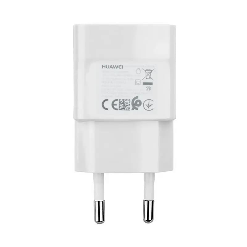 شارژر دیواری دو پین تک پورت 10W HUAWEI مدل HW-050200E02 – سفید – LY (گارانتی 6 ماهه شرکتی)
