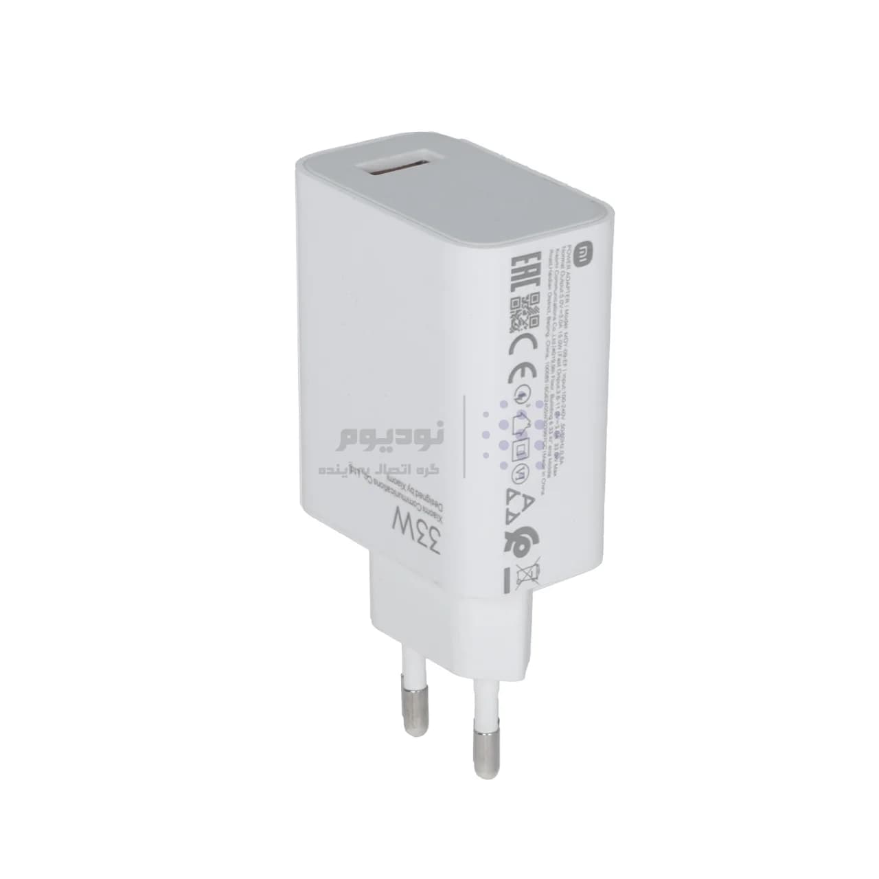 شارژر دیواری دو پین فست تک پورت 33W Xiaomi مدل MDY-09-EF – سفید – LY (گارانتی 6 ماهه شرکتی) — تصویر ۵