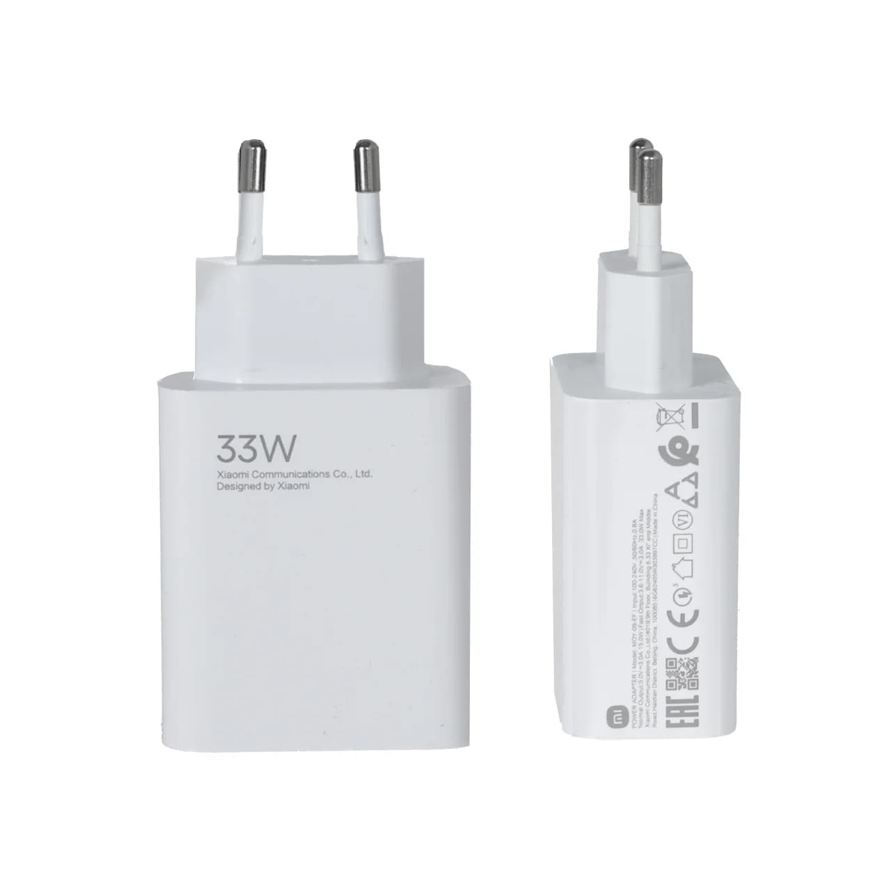 شارژر دیواری دو پین فست تک پورت 33W Xiaomi مدل MDY-09-EF – سفید – LY (گارانتی 6 ماهه شرکتی) — تصویر ۴