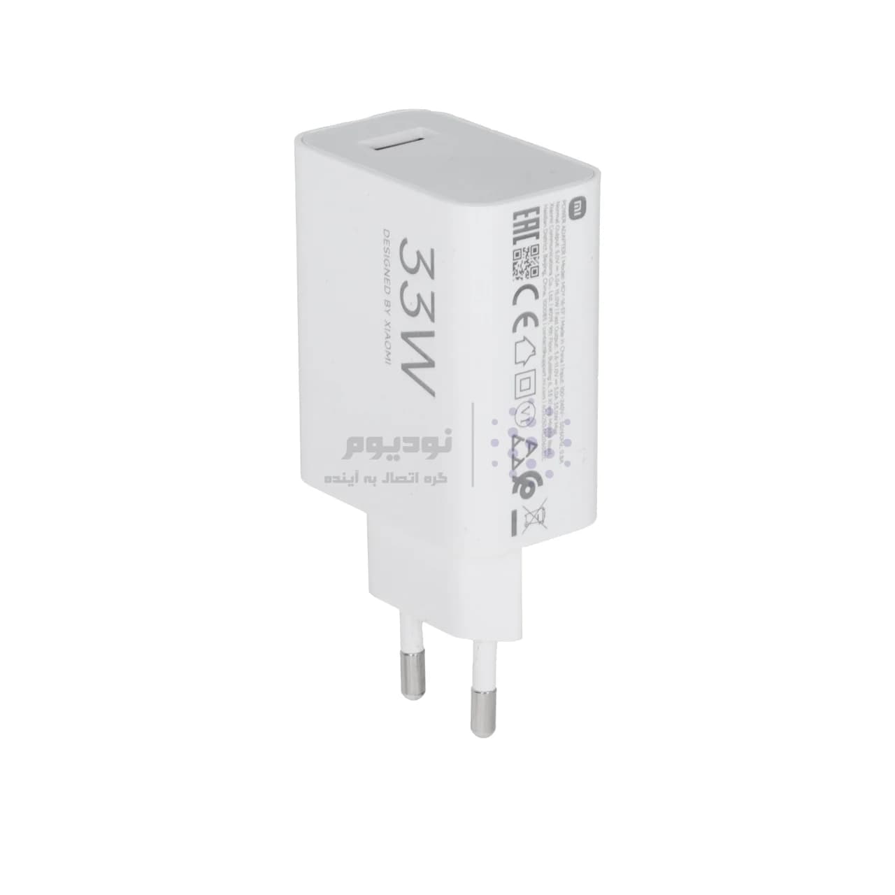 شارژر دیواری دو پین فست تک پورت 33W Xiaomi مدل MDY-16-EF – سفید – LY (گارانتی 6 ماهه شرکتی) — تصویر ۵