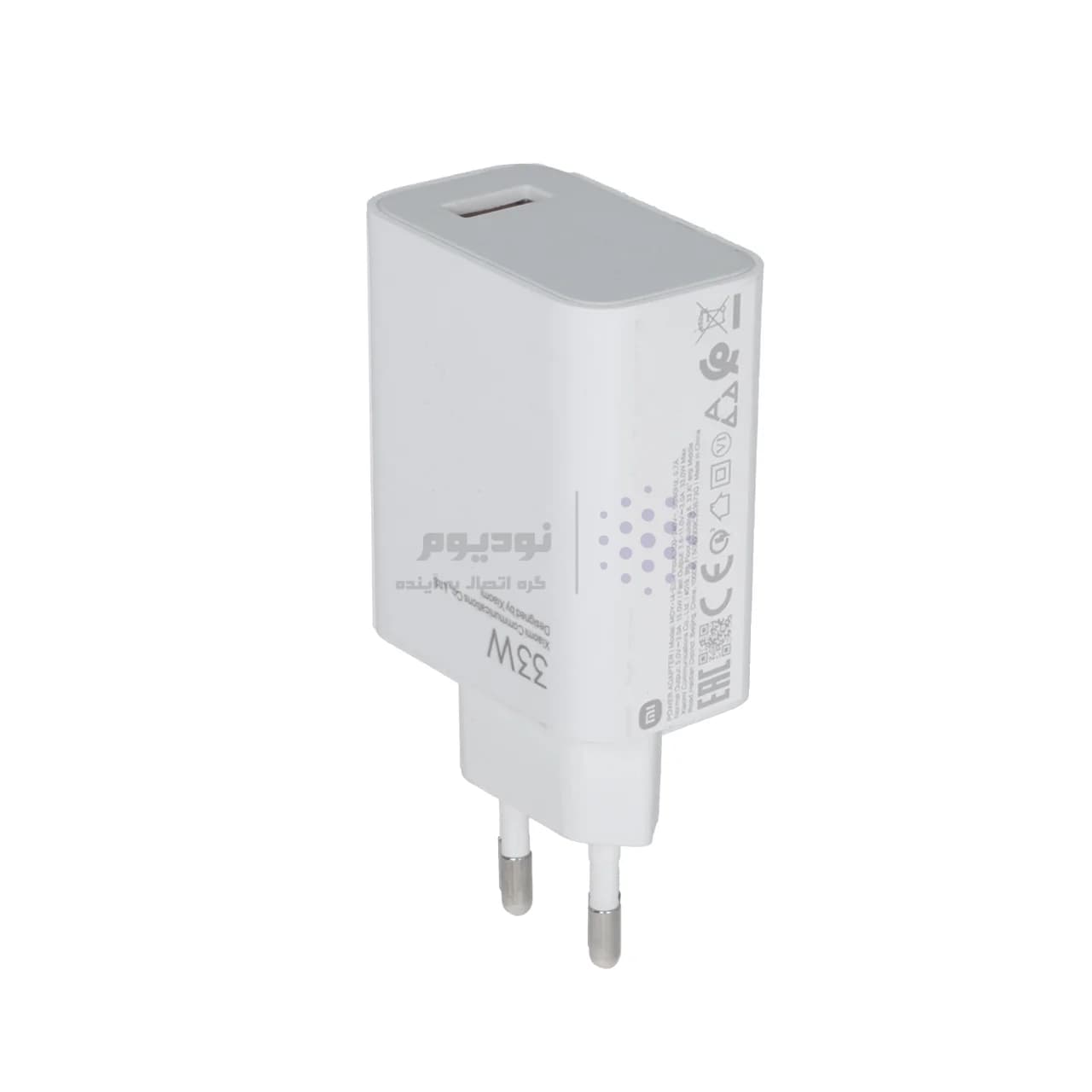 شارژر دیواری دو پین فست تک پورت 33W Xiaomi مدل MDY-14-EL – سفید – LY (گارانتی 6 ماهه شرکتی) — تصویر ۵