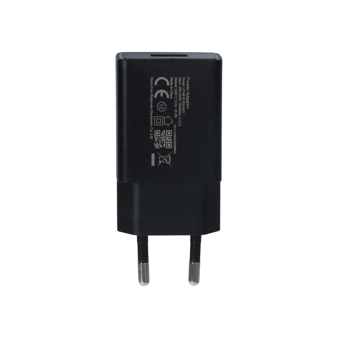 شارژر دیواری دو پین تک پورت مدل UT-681E – مشکی – LY (گارانتی 6 ماهه شرکتی) — تصویر ۵