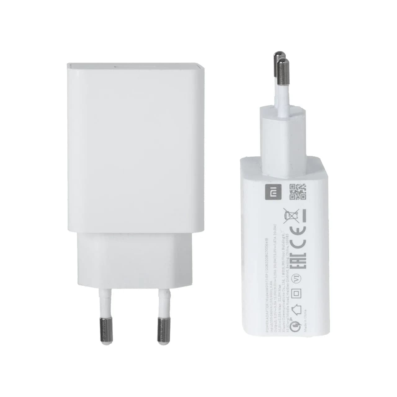 شارژر دیواری دو پین فست تک پورت 22.5W Xiaomi مدل MDY-11-EP – سفید – LY (گارانتی 6 ماهه شرکتی) — تصویر ۴