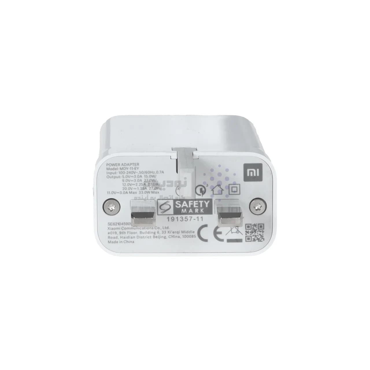 شارژر دیواری سه پین فست تک پورت مدل MDY-11-EY – سفید – LY (گارانتی 6 ماهه شرکتی) — تصویر ۷