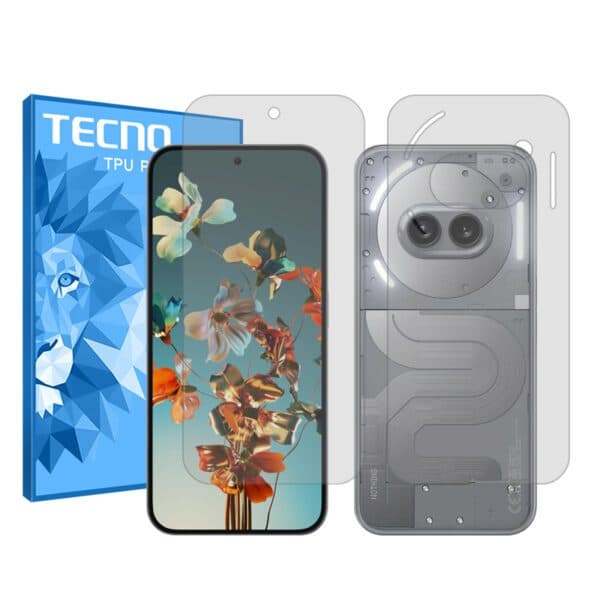 گلس صفحه نمایش و پشت گوشی ناتینگ Phone (2a) Plus مدل شفاف برند تکنو