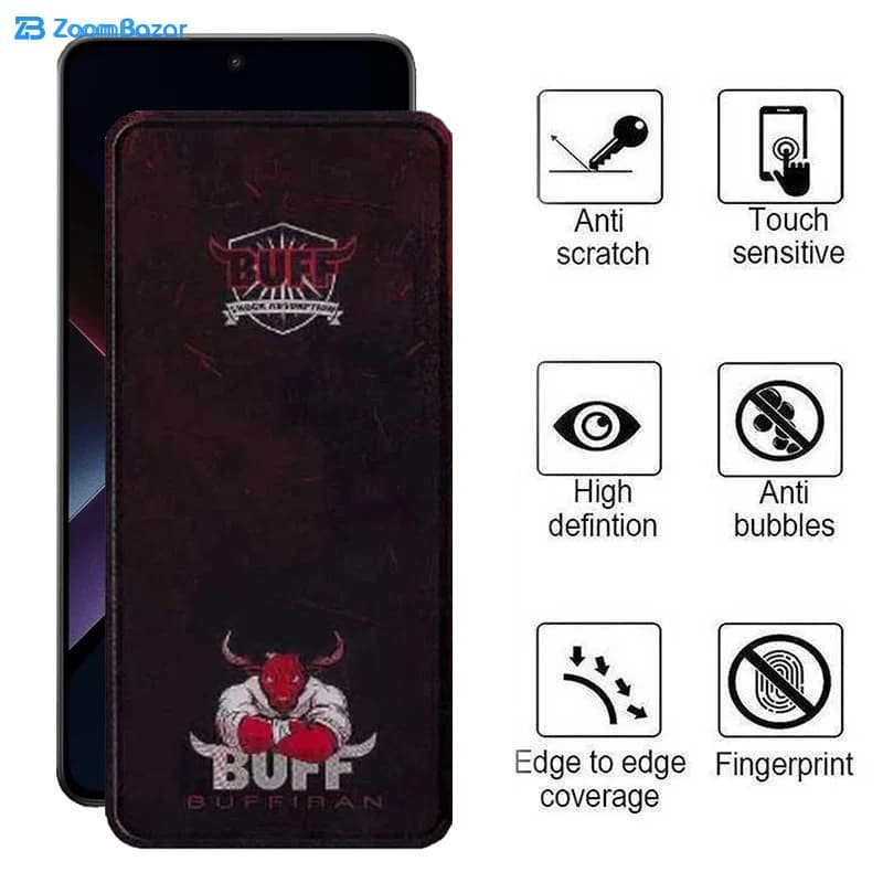 گلس بوف مدل Muscle-Bull مناسب برای گوشی موبایل شیائومی Poco X7 Pro / Redmi Note 14 — تصویر ۴