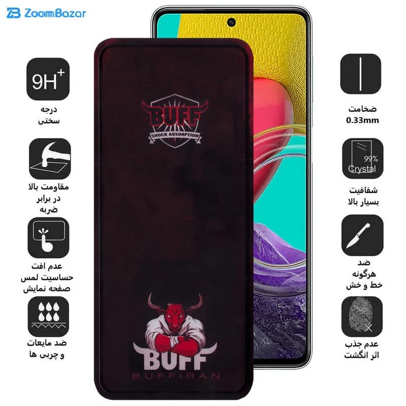 گلس بوف مدل Muscle-Bull مناسب برای گوشی موبایل سامسونگ Galaxy M53 5G/M52/M51/M62/F62/S10 Lite /Note 10 Lite — تصویر ۴