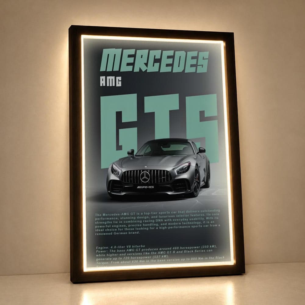 تابلو فرانت لایت ماشین طرح بنز AMG GT5 کد FPF-23179