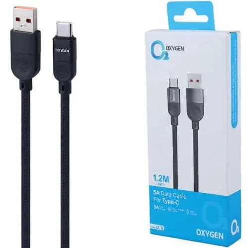 کابل شارژ تایپ سی oxygen مدل LX36