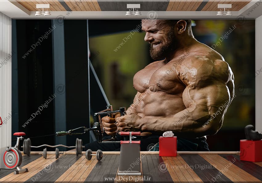 پوستر کاغذ دیواری سه بعدی ورزشی BA-7529