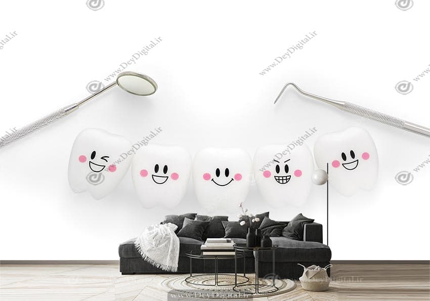 کاغذ دیواری سه بعدی دندان پزشکی BA-6685