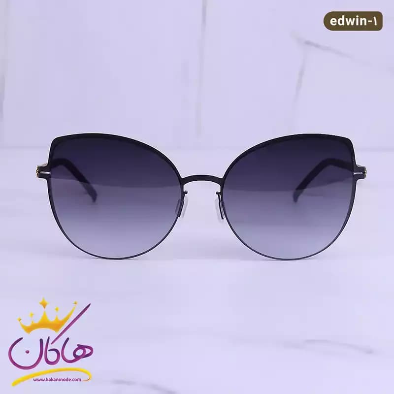 عینک آفتابی زنانه آیس برلین گربه ای مشکی edwin