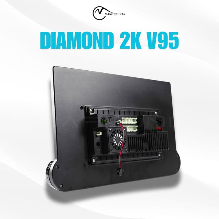 مانیتور لونا برند دایموند 4+64 اپل کارپلی 12.95 اینچ مدل V95 همراه با قاب — تصویر ۲
