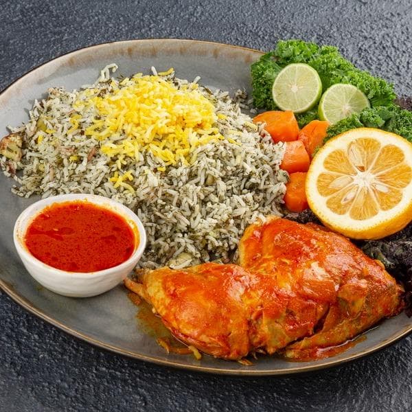 باقالی پلو با مرغ 200 گرمی ممتاز