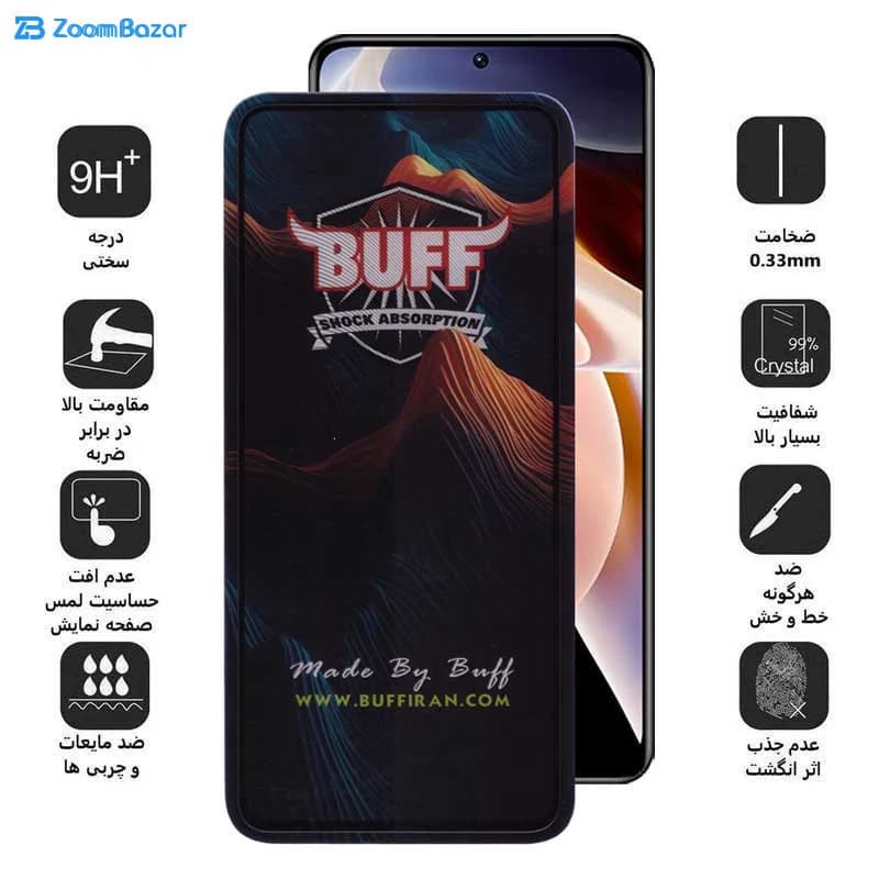 گلس بوف مدل Mountain مناسب برای گوشی موبایل شیائومی Redmi Note 11 Pro Plus 5G China/India/Note 11 Pro 5G China/Note 11 Pro 5G/4G/Note 11E Pro — تصویر ۵