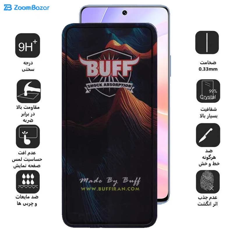 گلس بوف مدل Mountain مناسب برای گوشی موبایل آنر 50 SE / X8a / X8b / X8 4G / 90 Lite / 90 GT — تصویر ۴