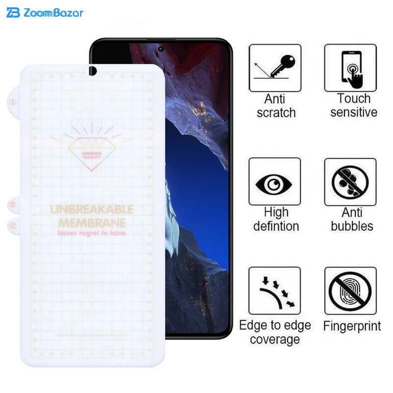 گلس بوف مدل Hydrogel مناسب برای گوشی موبایل شیائومی Poco F5 Pro / F5 / Redmi Note 12 Turbo — تصویر ۷