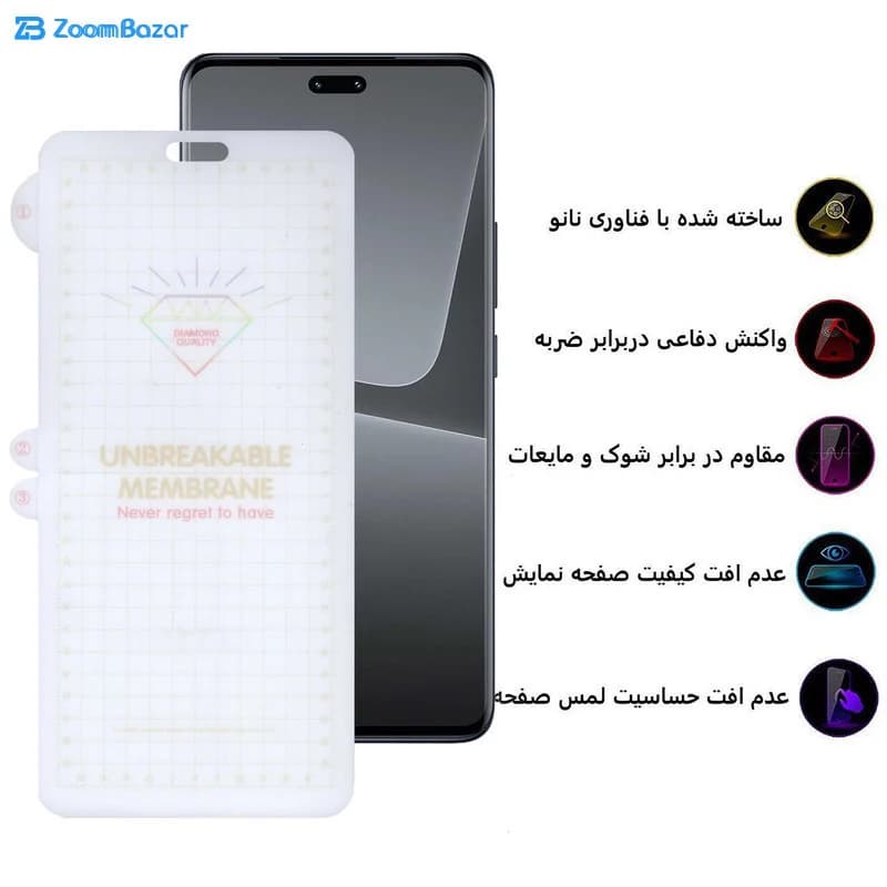 گلس بوف مدل Hydrogel مناسب برای گوشی موبایل شیائومی Civi 2 /13 Lite — تصویر ۵