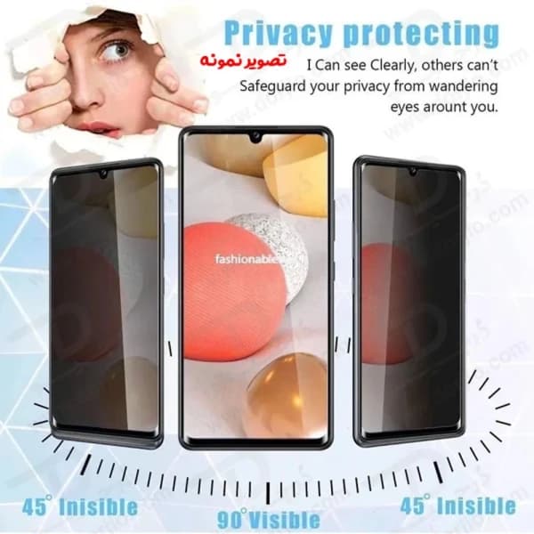 نانو برچسب مات حریم شخصی صفحه نمایش Nothing Phone 2A — تصویر ۴