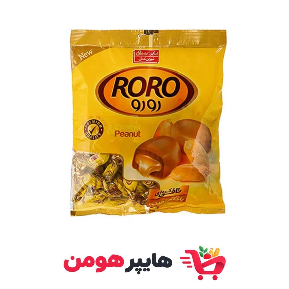 تافی رورو کره ای بادام زمینی شیرین عسل
