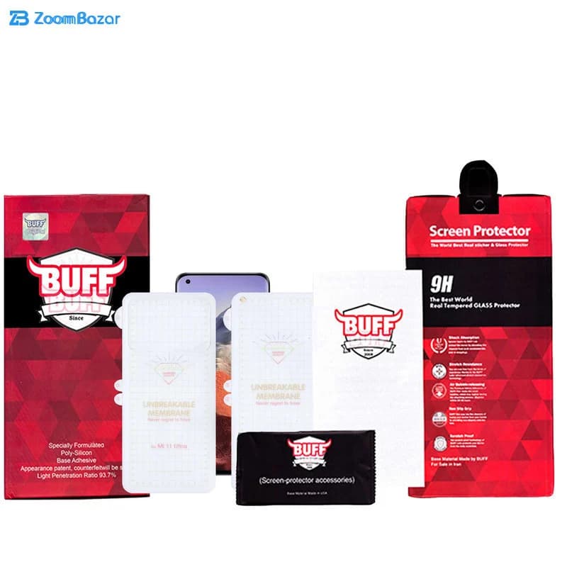 گلس بوف مدل Hydrogel مناسب برای گوشی موبایل شیائومی Mi 11 Ultra به همراه محافظ پشت گوشی — تصویر ۷