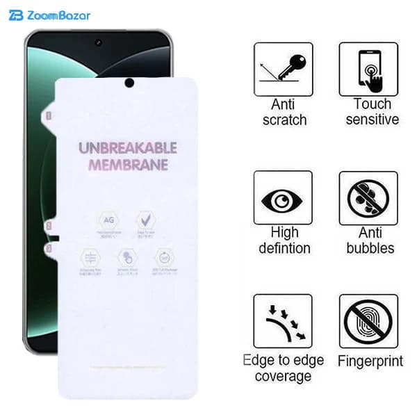 گلس بوف مدل Hydrogel-Matte-Guarantee مناسب برای گوشی موبایل شیائومی Mi 15 Ultra / Mi 15s Pro — تصویر ۳