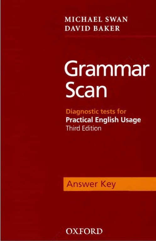 کتاب Grammar Scan Answer key | نسخه PDF