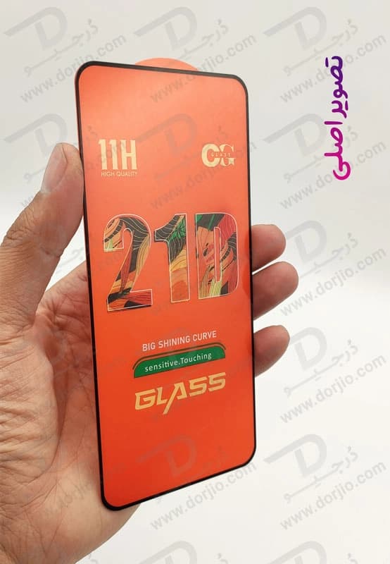 گلس شیشه ای 21D شفاف Xiaomi Redmi Note 13 Pro 4G مدل OG Glass — تصویر ۵