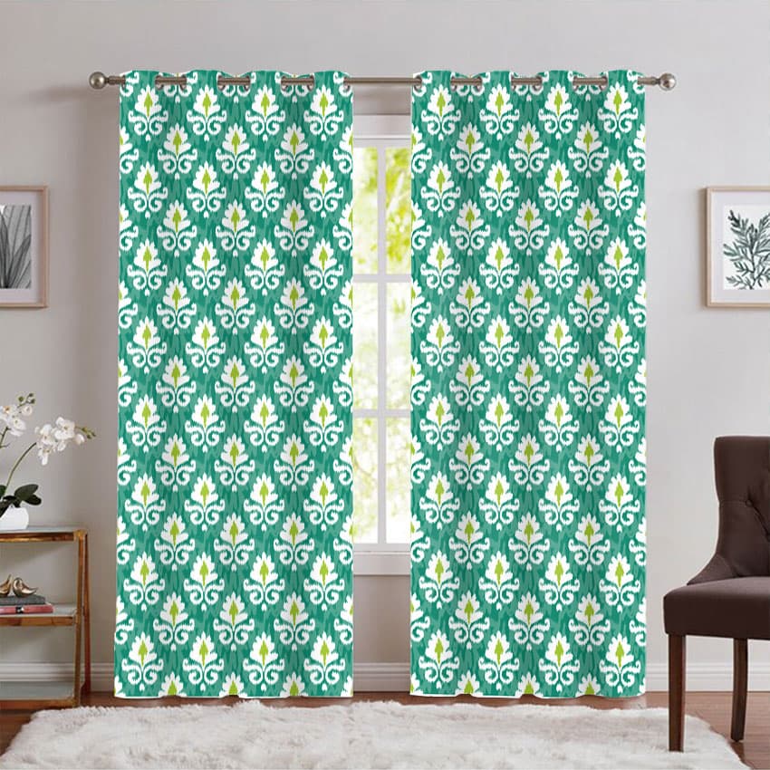پرده پانچی طرح سنتی ساده PK-7434