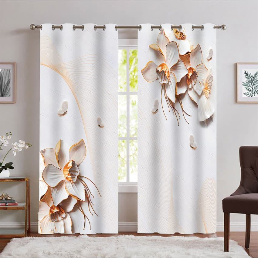 پرده پانچی طرح ساده و باکیفیت برای پذیرایی PK-7490