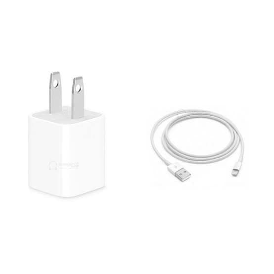 شارژر اصلی آیفون 6 پلاس ا iPhone 6 Plus Charger Original + سوزن سیم‌کارت رنگ‌دار
