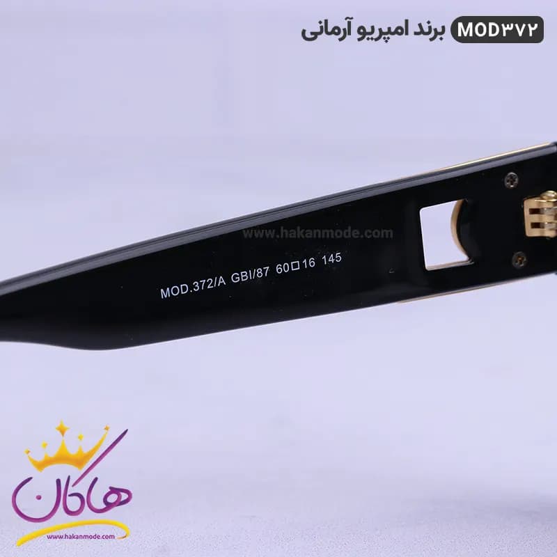 عینک ورساچه اورجینال مشکی کد Versace | MOD372 — تصویر ۷