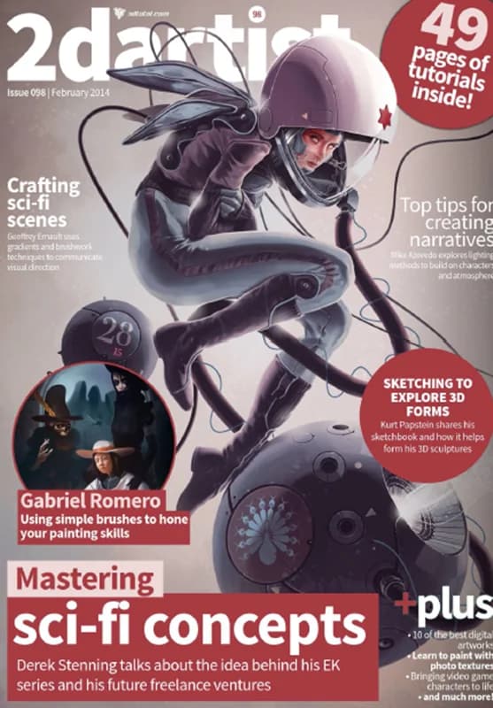 و دانلود نسخه کامل 24 مجله گرافیکی هنر دیجیتال . 2d artist magazine
