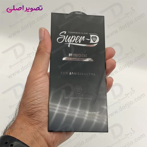 گلس شیشه ای Super-D شفاف Samsung Galaxy S24 Ultra مارک Mietubl — تصویر ۳