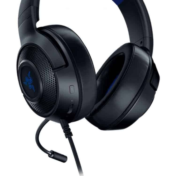 هدست با‌ سیم Razer Kraken X – مشکی/آبی — تصویر ۶