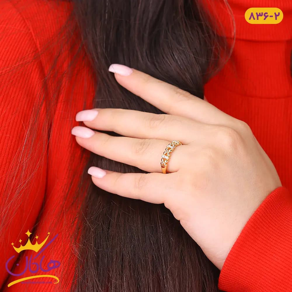 انگشتر ژوپینگ زنانه چهار گل نگین کوب |‌ xp 836/2