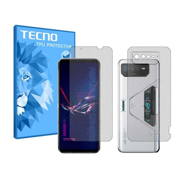 گلس صفحه نمایش و پشت گوشی ایسوس Rog Phone 6 Pro مدل مات برند تکنو