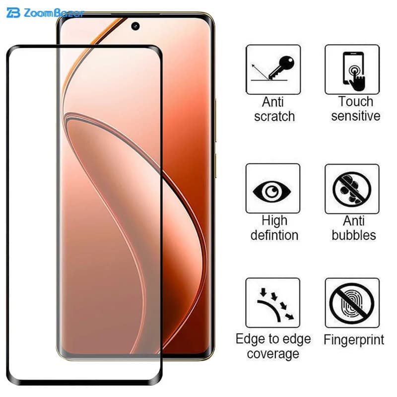 گلس بوف مدل FullGlue-Max مناسب برای گوشی موبایل ریلمی Realme 12 Pro Plus / 12 Pro / 12 Plus — تصویر ۷