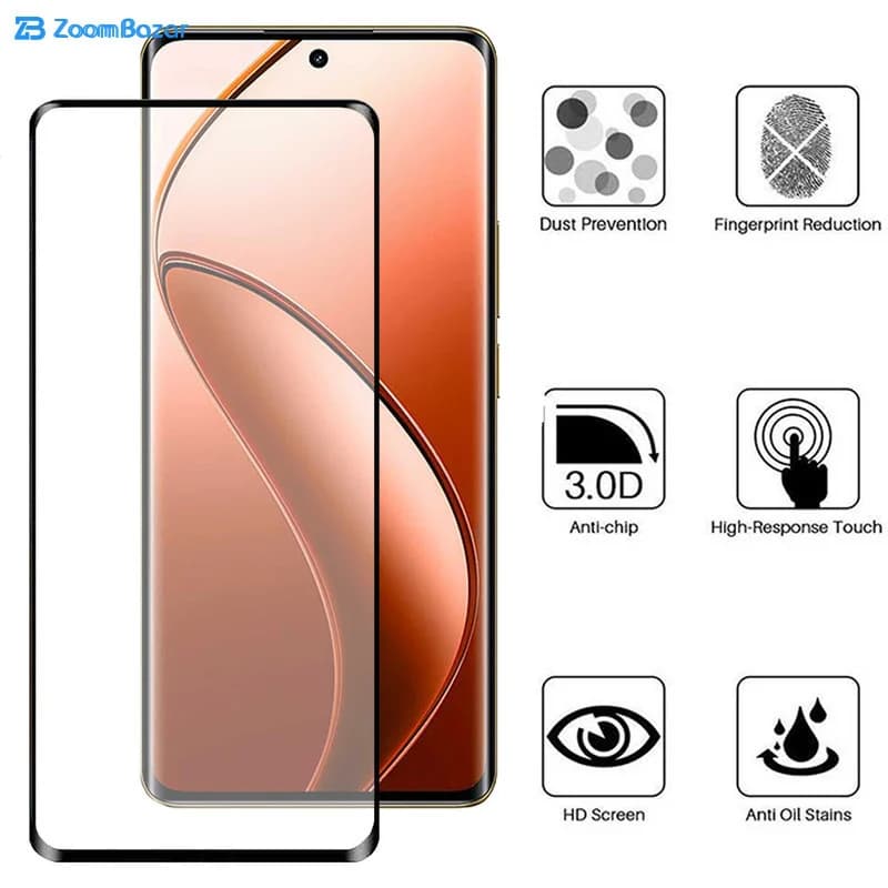 گلس بوف مدل FullGlue-Max مناسب برای گوشی موبایل ریلمی Realme 12 Pro Plus / 12 Pro / 12 Plus — تصویر ۴