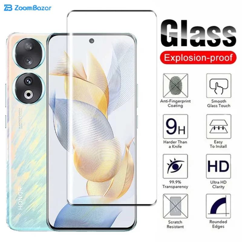 گلس بوف مدل FullGlue-Max مناسب برای گوشی موبایل آنر 90 / 90 Pro — تصویر ۳