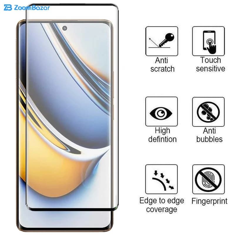 گلس بوف مدل FullGlue-Max-G مناسب برای گوشی موبایل ریلمی Realme 11 Pro Plus/11 Pro/10 Pro Plus/ Narzo 60 Pro — تصویر ۲