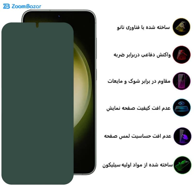 گلس بوف مدل Full Body مناسب برای گوشی موبایل سامسونگ Galaxy S23 Plus / S22 Plus — تصویر ۶