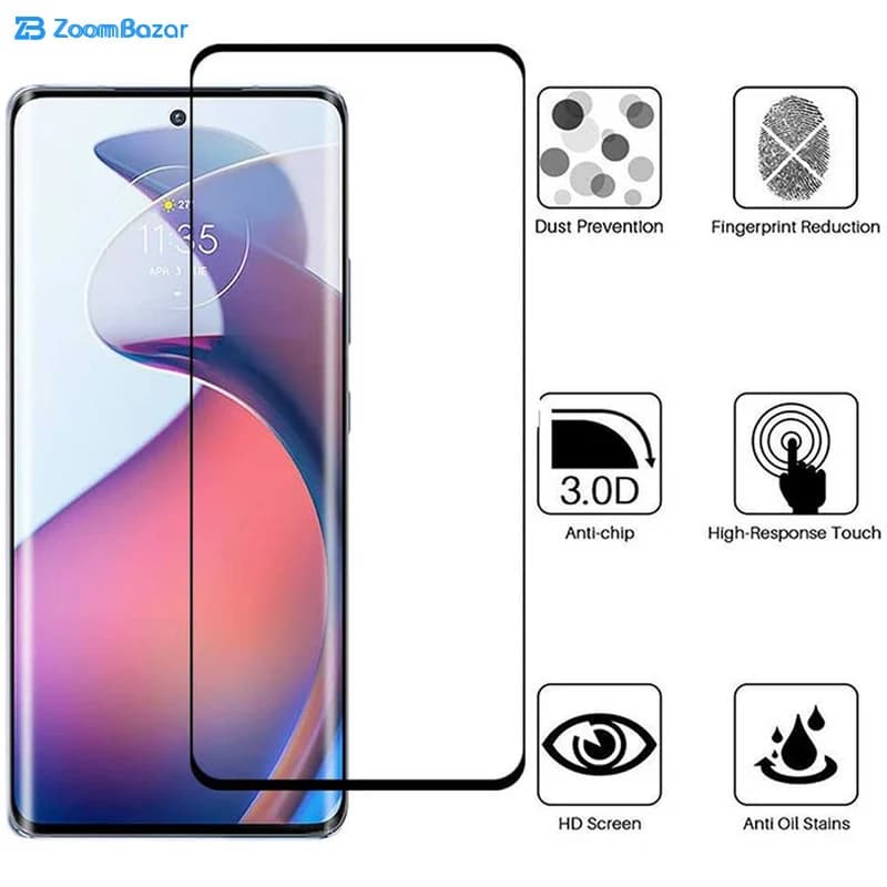 گلس بوف مدل Full-Glue مناسب برای گوشی موبایل موتورولا Edge 30 Fusion — تصویر ۳