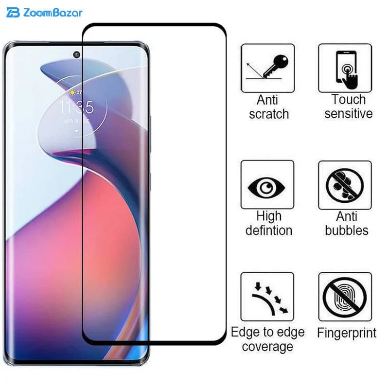 گلس بوف مدل Full-Glue مناسب برای گوشی موبایل موتورولا Edge 30 Fusion — تصویر ۵