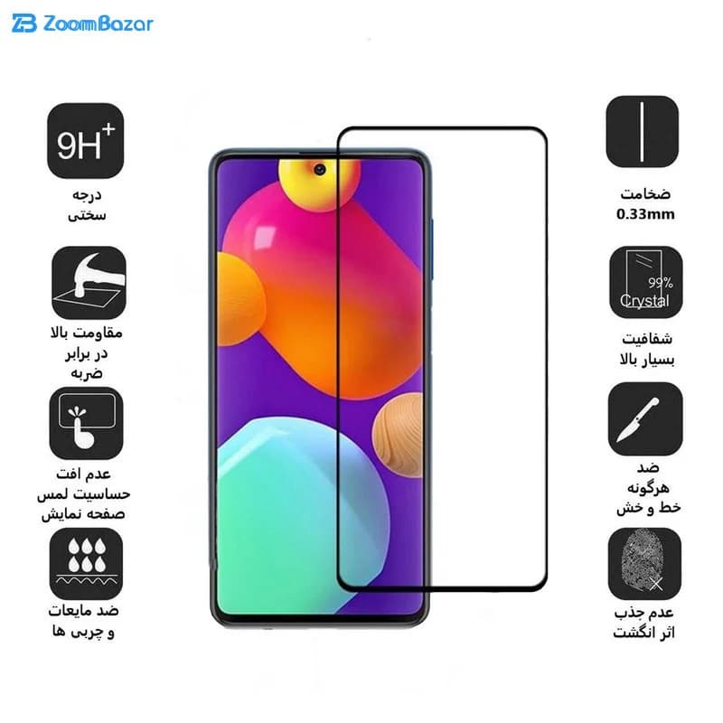 گلس بوف مدل F33 مناسب برای گوشی موبایل سامسونگ Galaxy M62/F62 — تصویر ۴